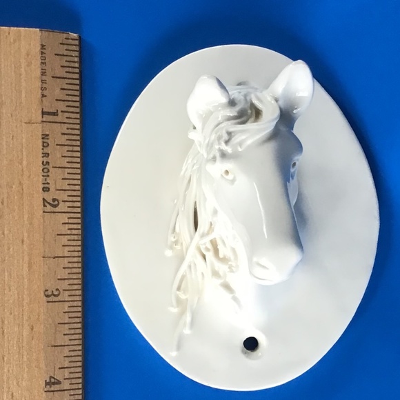 Vintage Horse Ceramic Wall Mount Hook Decor Handcrafted Signed 1992 - Picture 5 of 12